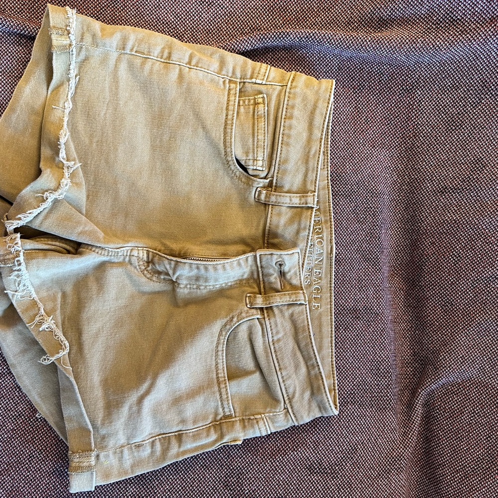 American Eagle Outfitters Tan/khaki Jean Shorts Classic Design